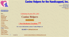 Desktop Screenshot of caninehelpers.org