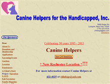 Tablet Screenshot of caninehelpers.org